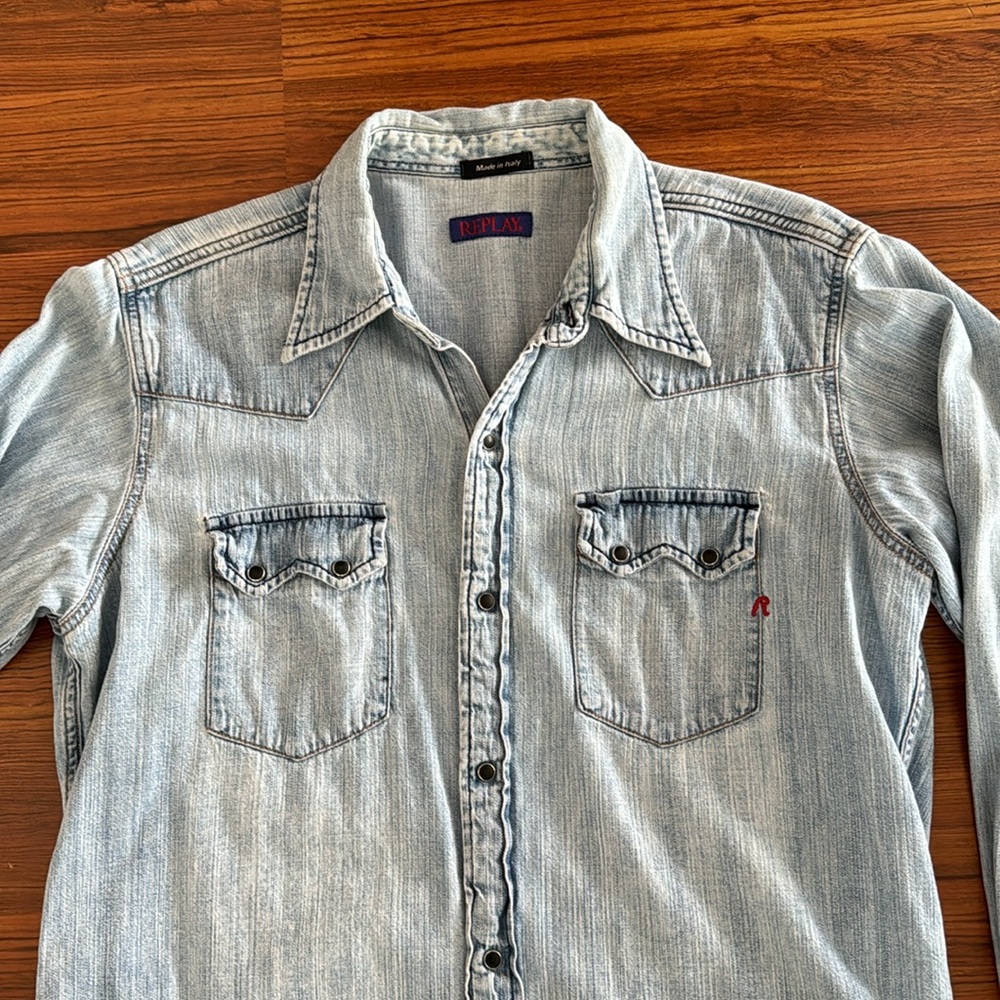 Denim replay shirt Large